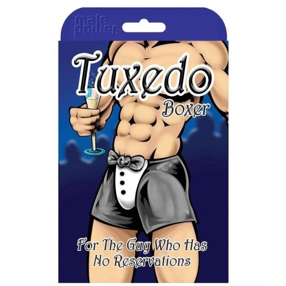 Male Power Tuxedo Boxer Shorts Black One Size Novelty Mens Underwear New